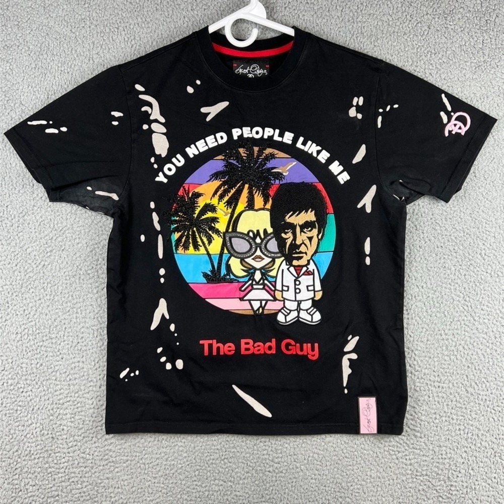 Frost Originals T Shirt Mens Medium Scarface The Bad Guy Embroidered‎ - USED